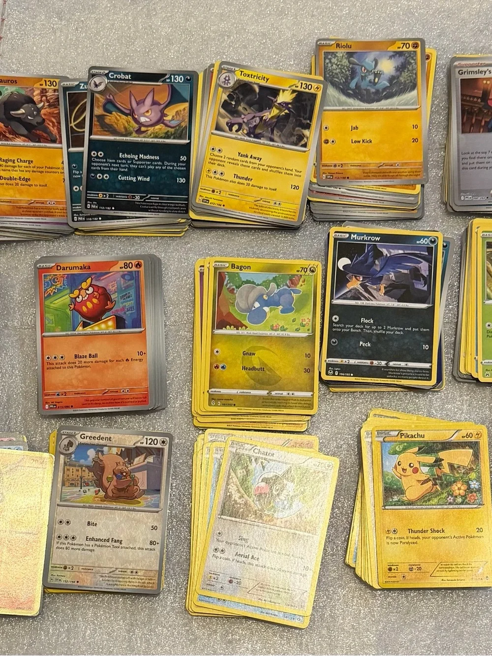 Pokemon Yellow, Black, Gray Trading Card